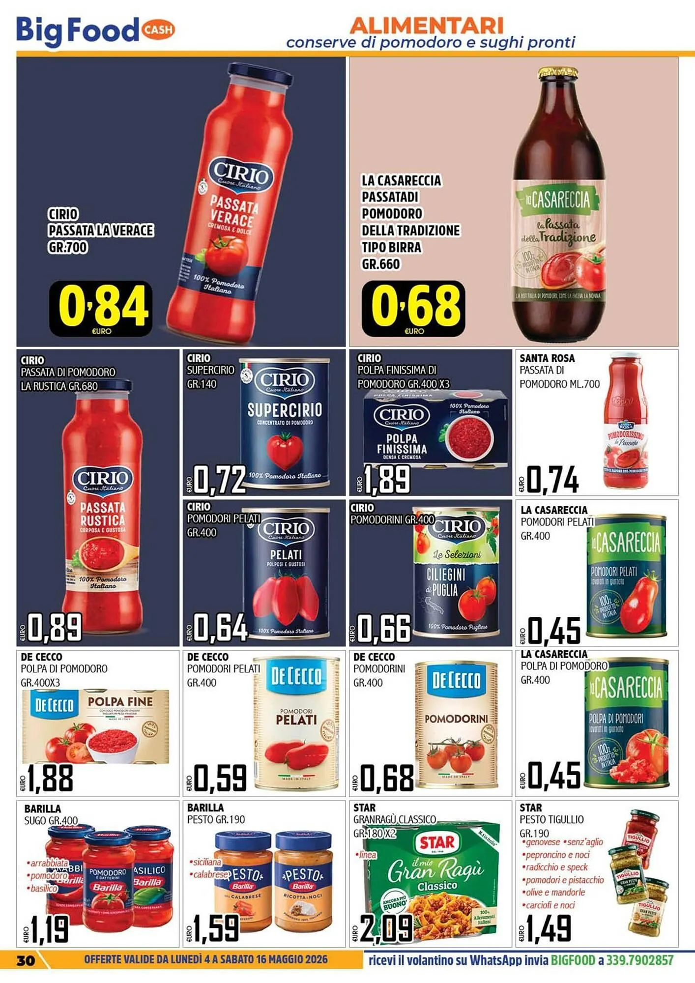 Volantino Big Food da 4 maggio a 16 maggio di 2026 - Pagina del volantino 30