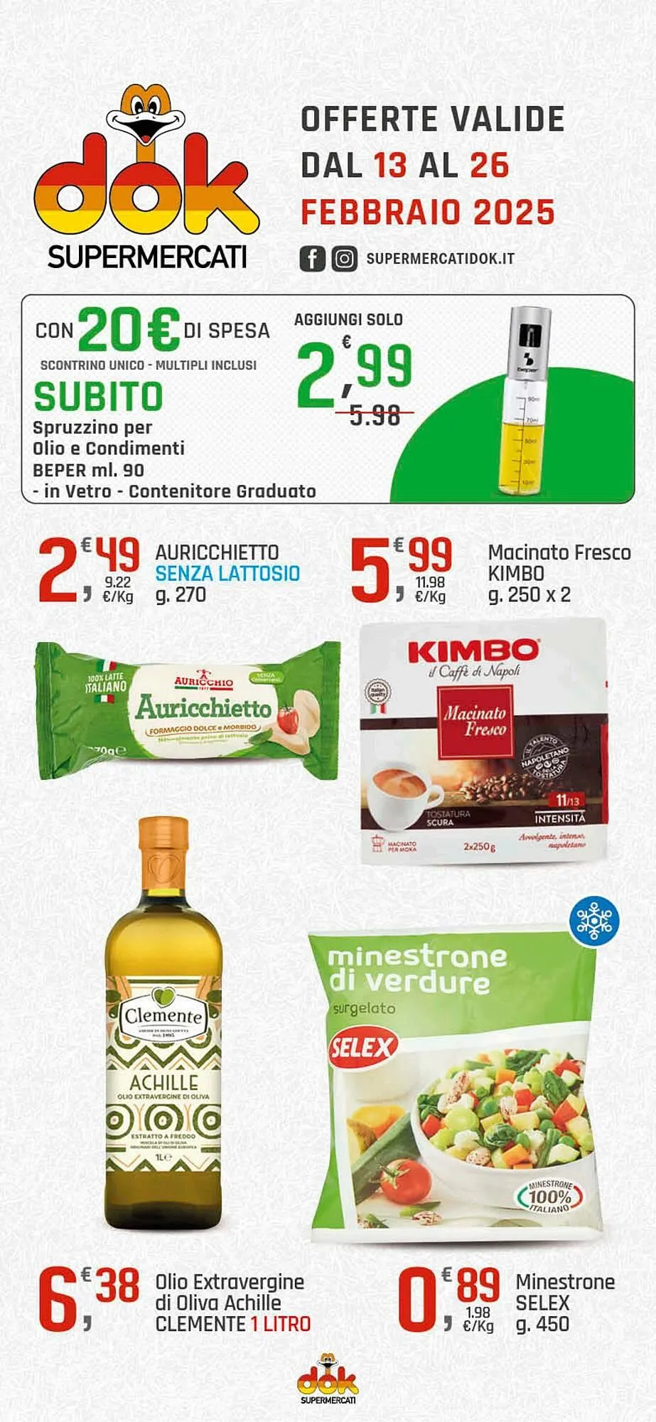 Volantino Supermercati Dok da 13 febbraio a 26 febbraio di 2025 - Pagina del volantino 1