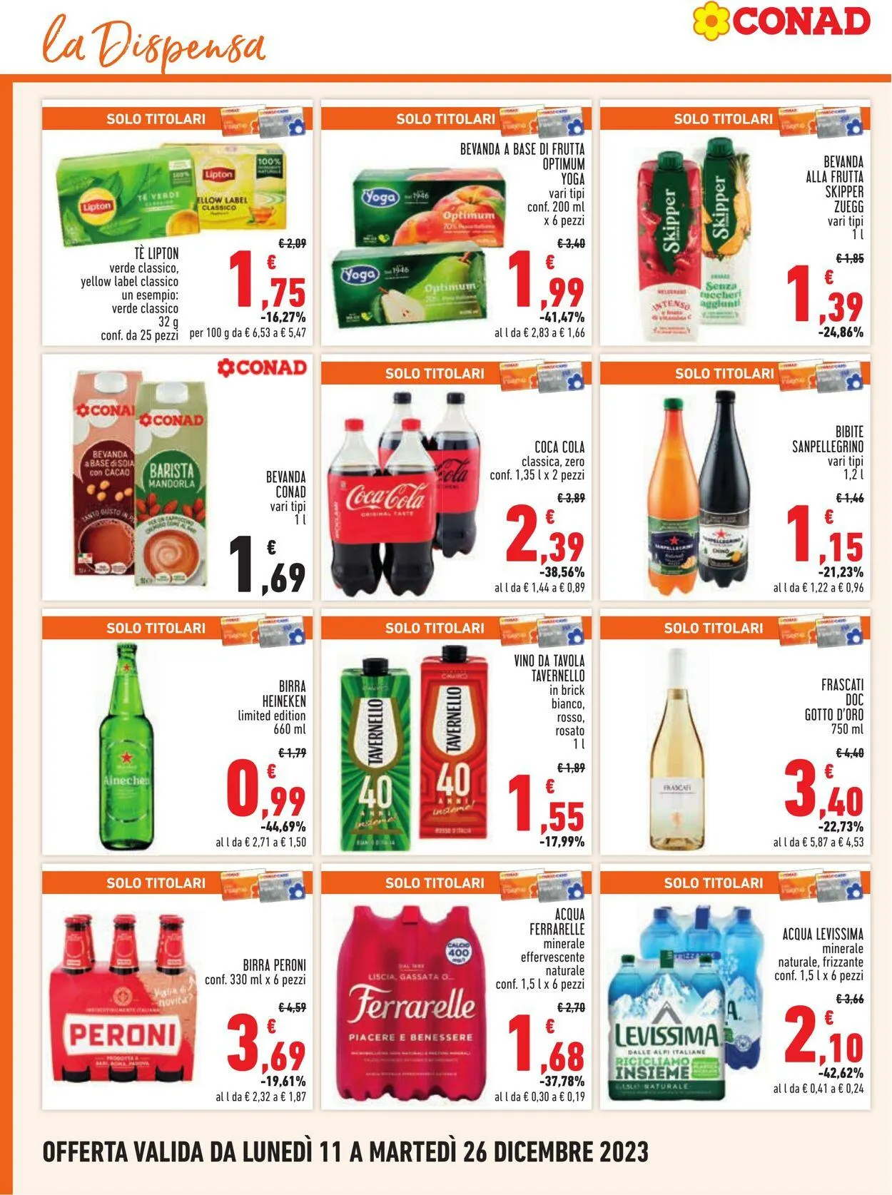 Conad - Margherita - Roma Volantino attuale da 11 dicembre a 26 dicembre di 2023 - Pagina del volantino 16