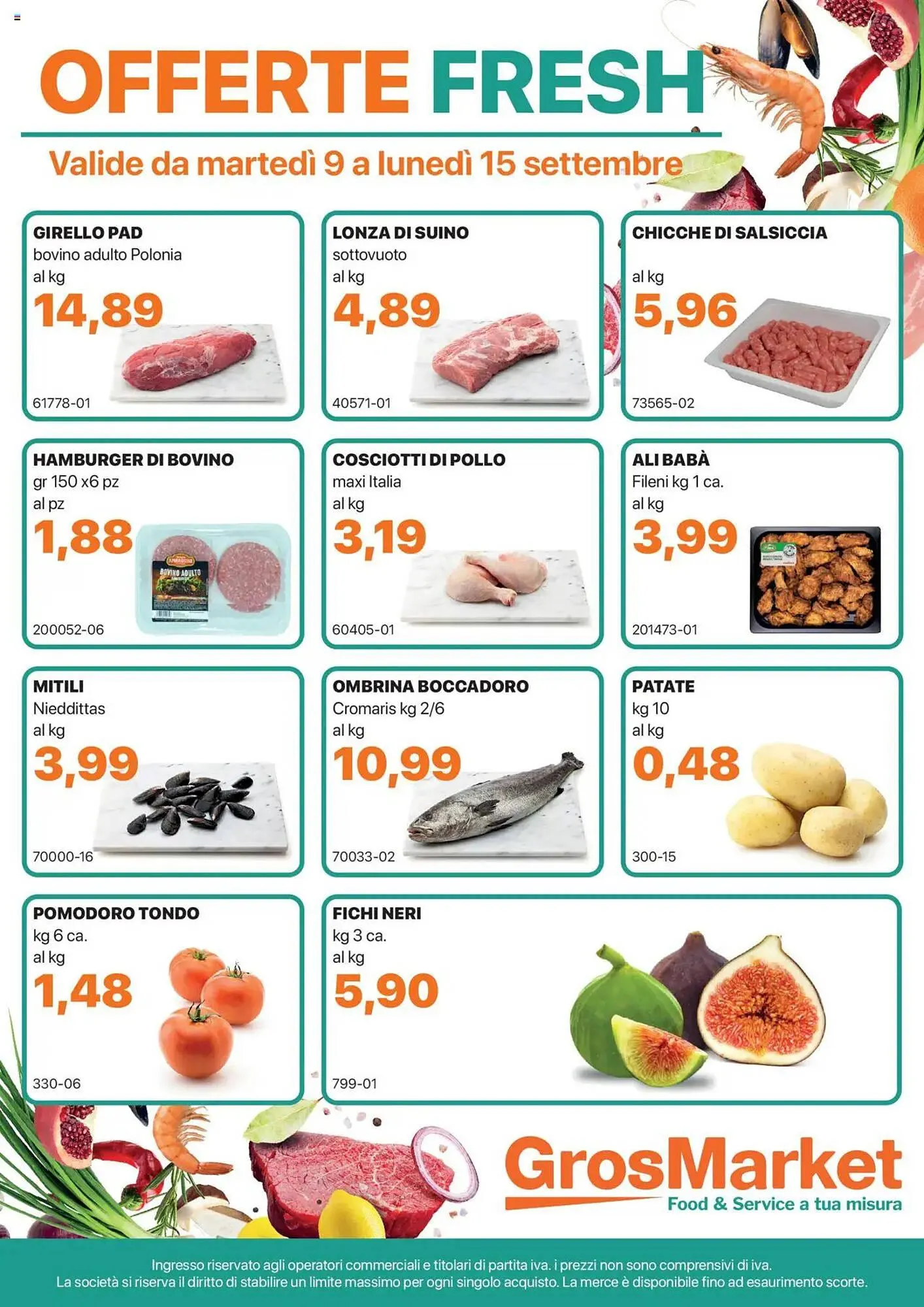 Volantino GrosMarket da 9 settembre a 15 settembre di 2025 - Pagina del volantino 1
