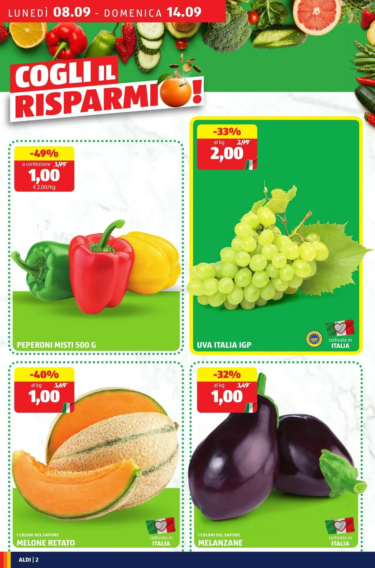 Aldi Volantino attuale da 8 settembre a 14 settembre di 2025 - Pagina del volantino 2