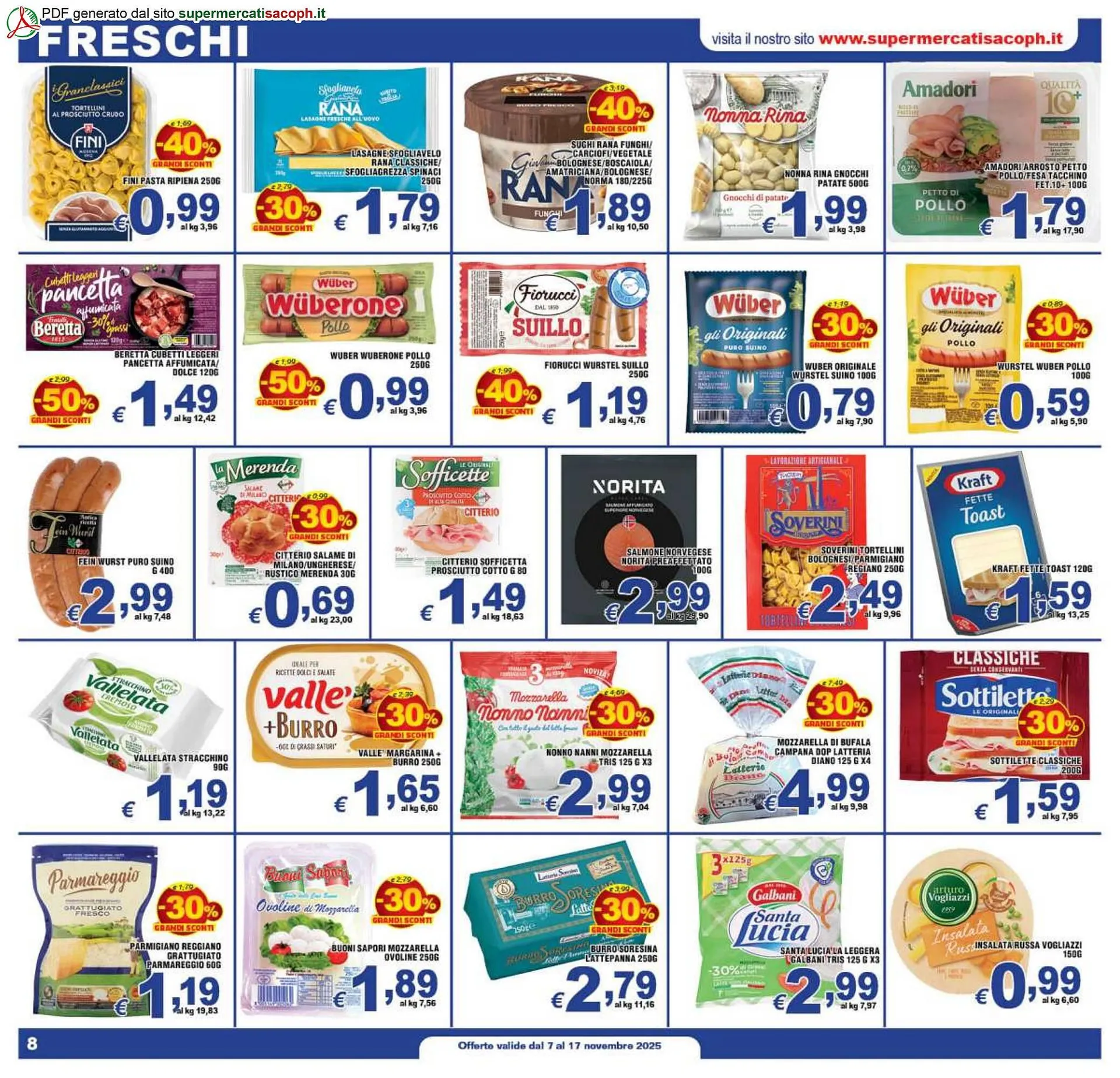 Volantino Sacoph da 7 novembre a 17 novembre di 2025 - Pagina del volantino 8