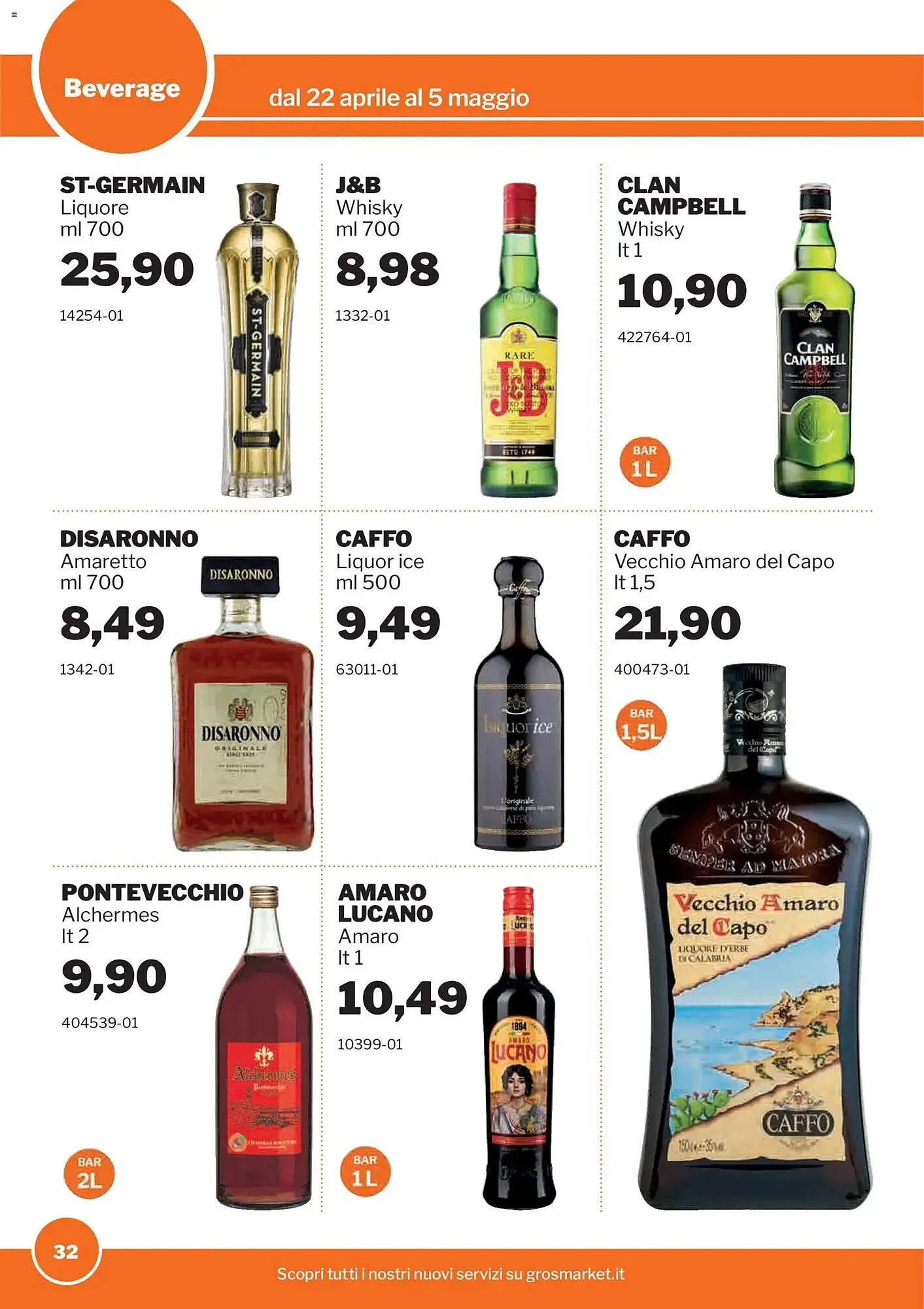 Volantino GrosMarket da 22 aprile a 5 maggio di 2026 - Pagina del volantino 32