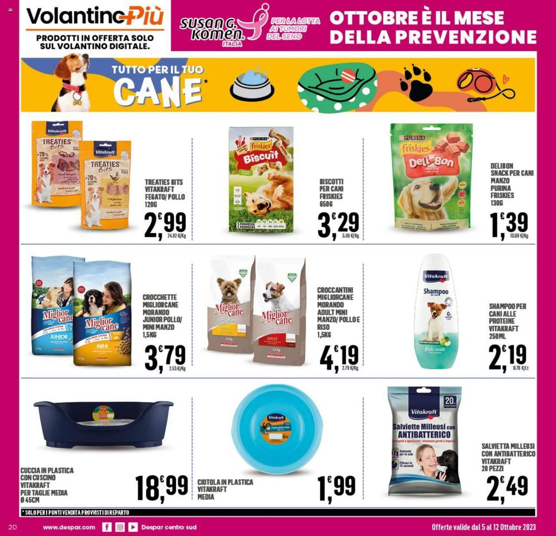 Volantino Eurospar da 5 ottobre a 12 ottobre di 2023 - Pagina del volantino 20