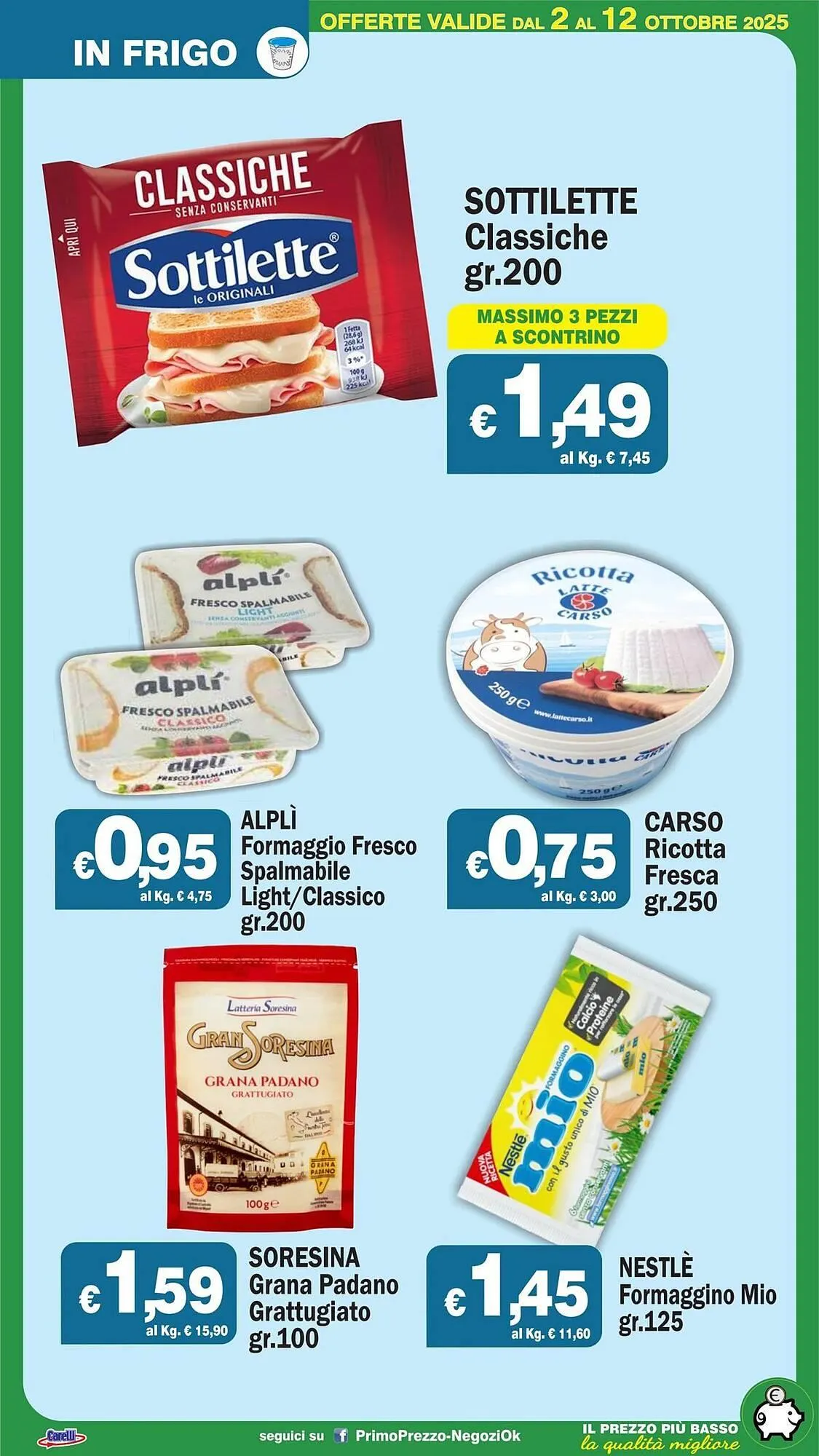 Volantino Primo Prezzo da 2 ottobre a 12 ottobre di 2025 - Pagina del volantino 39