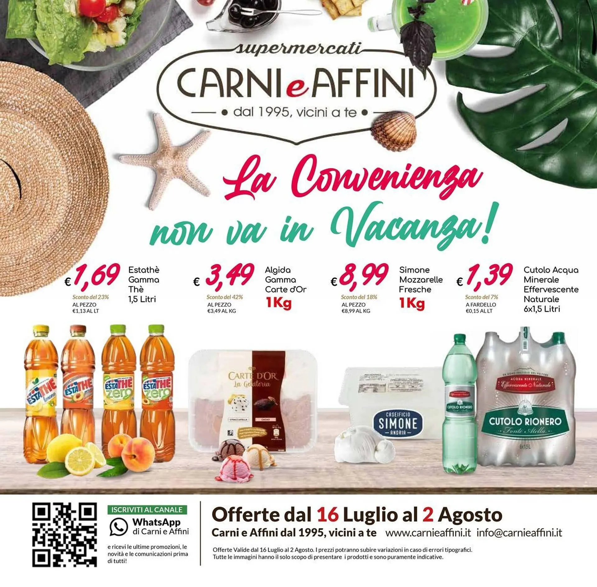 Volantino Carni e Affini Supermercati da 16 luglio a 2 agosto di 2025 - Pagina del volantino 1