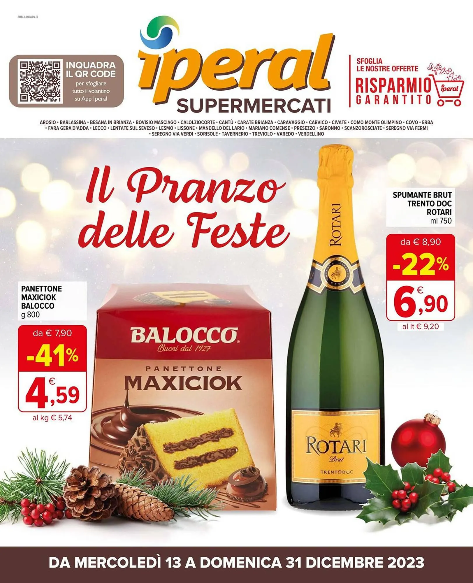 Volantino Iperal da 13 dicembre a 31 dicembre di 2023 - Pagina del volantino 1