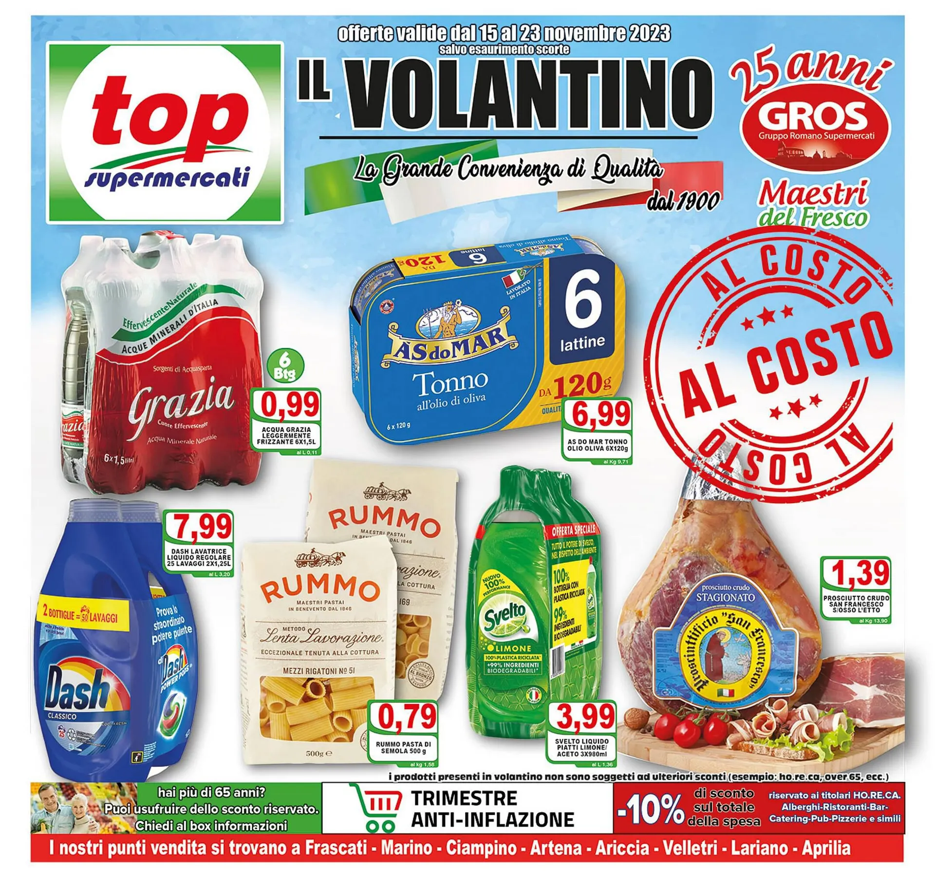 Volantino Top Supermercati da 15 novembre a 23 novembre di 2023 - Pagina del volantino 1