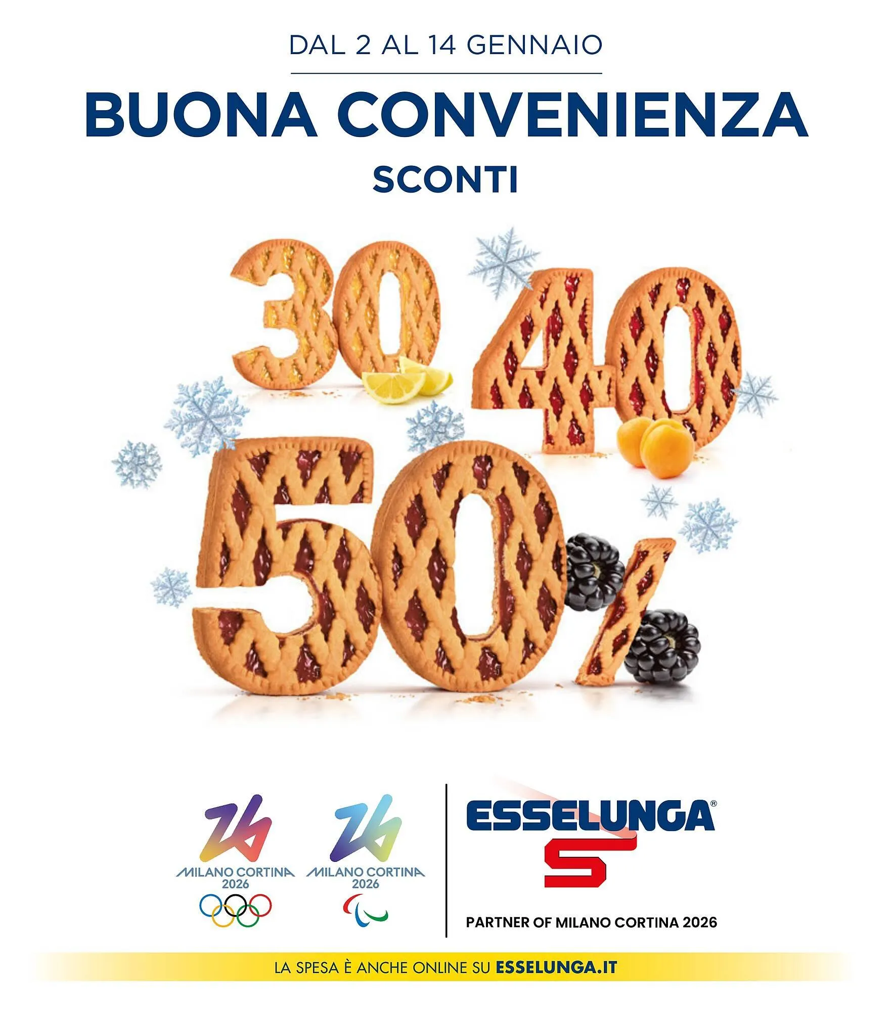 Volantino Esselunga da 2 gennaio a 14 gennaio di 2026 - Pagina del volantino 1
