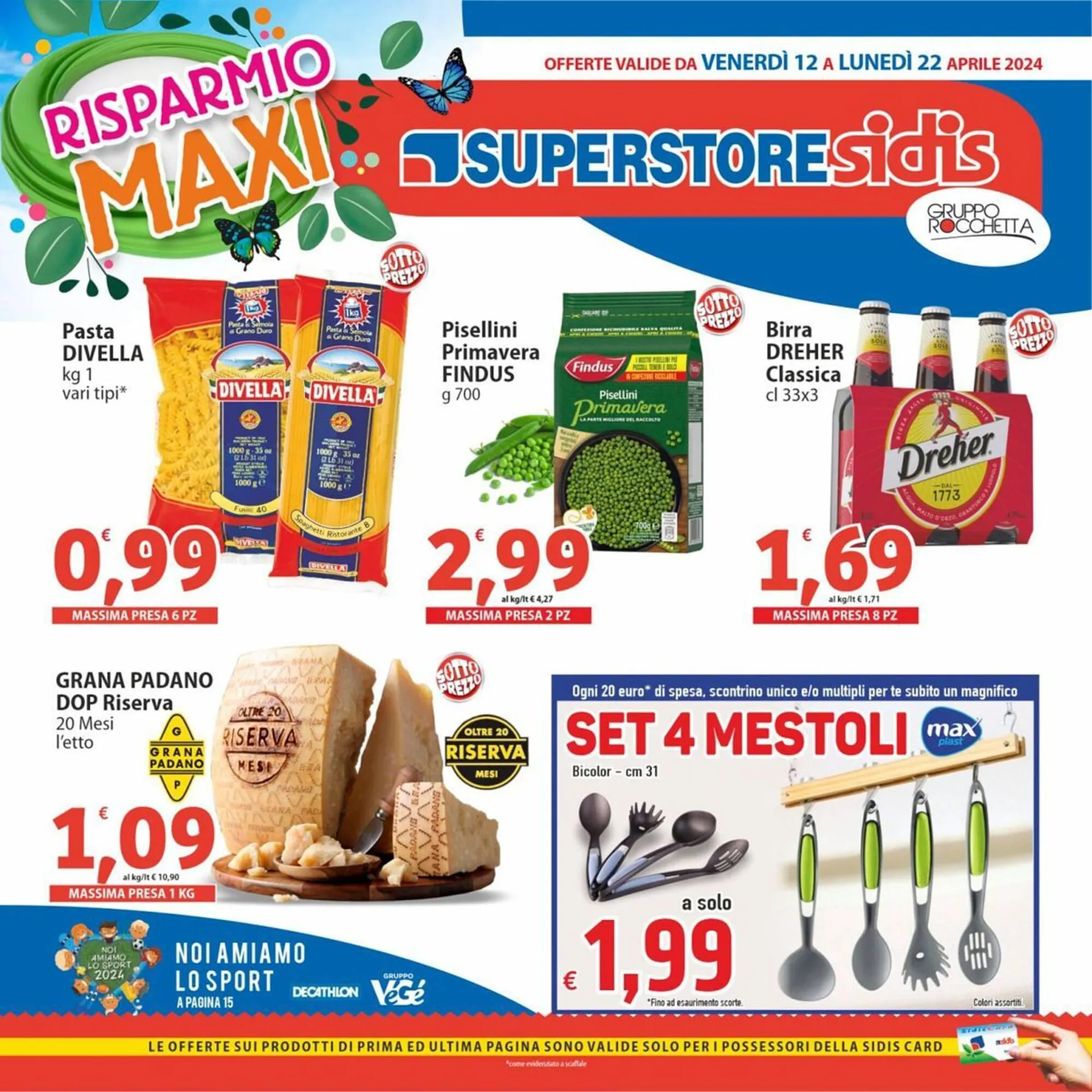 Volantino Sidis superstore da 12 aprile a 22 aprile di 2024 - Pagina del volantino 1