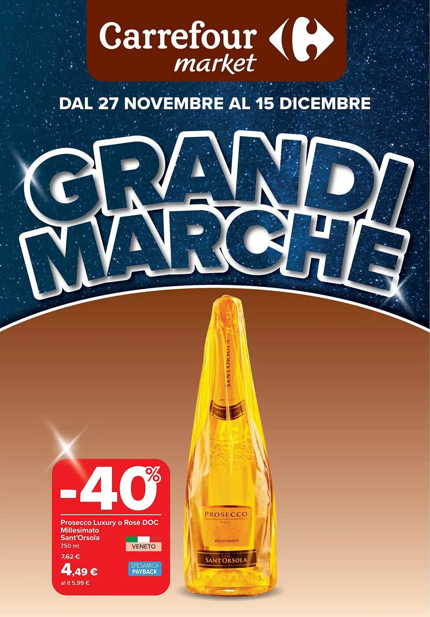 Volantino Carrefour Market da 27 novembre a 15 dicembre di 2025 - Pagina del volantino 1