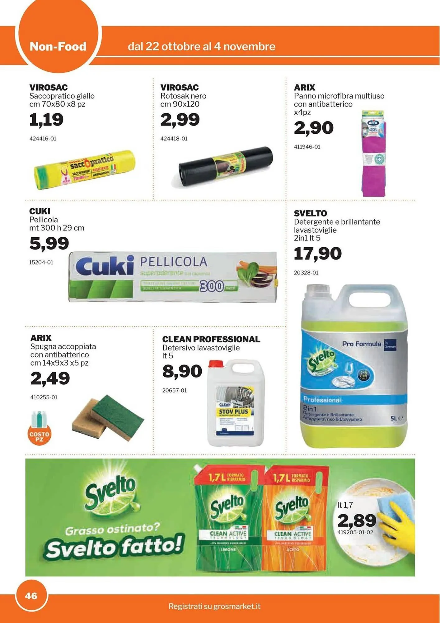 Volantino GrosMarket da 22 ottobre a 4 novembre di 2025 - Pagina del volantino 46