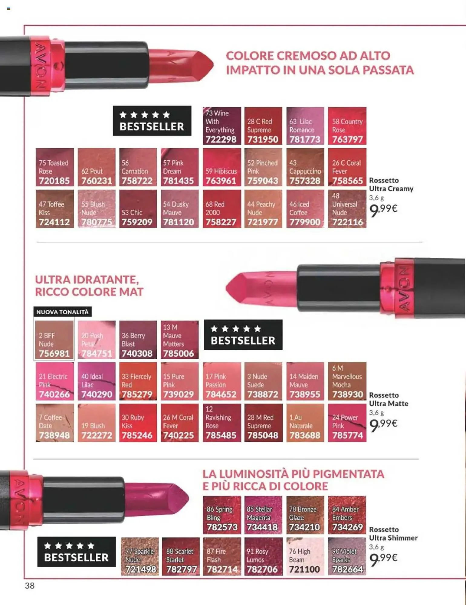Catalogo Avon da 1 ottobre a 31 ottobre di 2025 - Pagina del volantino 38