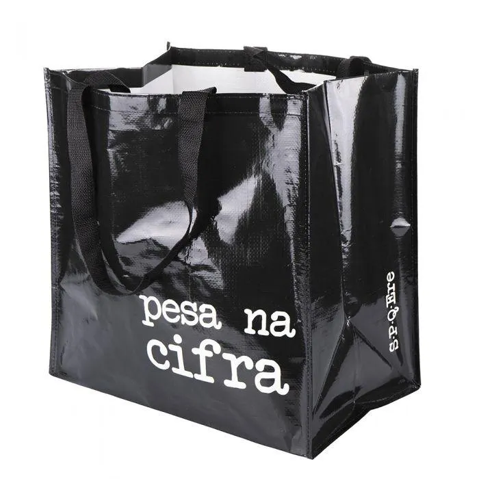 Borsa Shopper nera S.P.Q.eRe