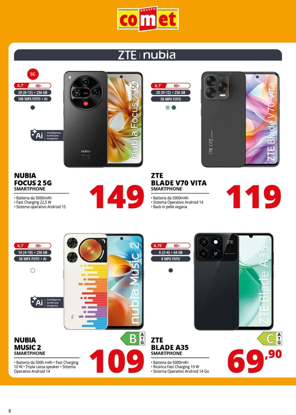 Comet Volantino attuale da 1 agosto a 20 agosto di 2025 - Pagina del volantino 8