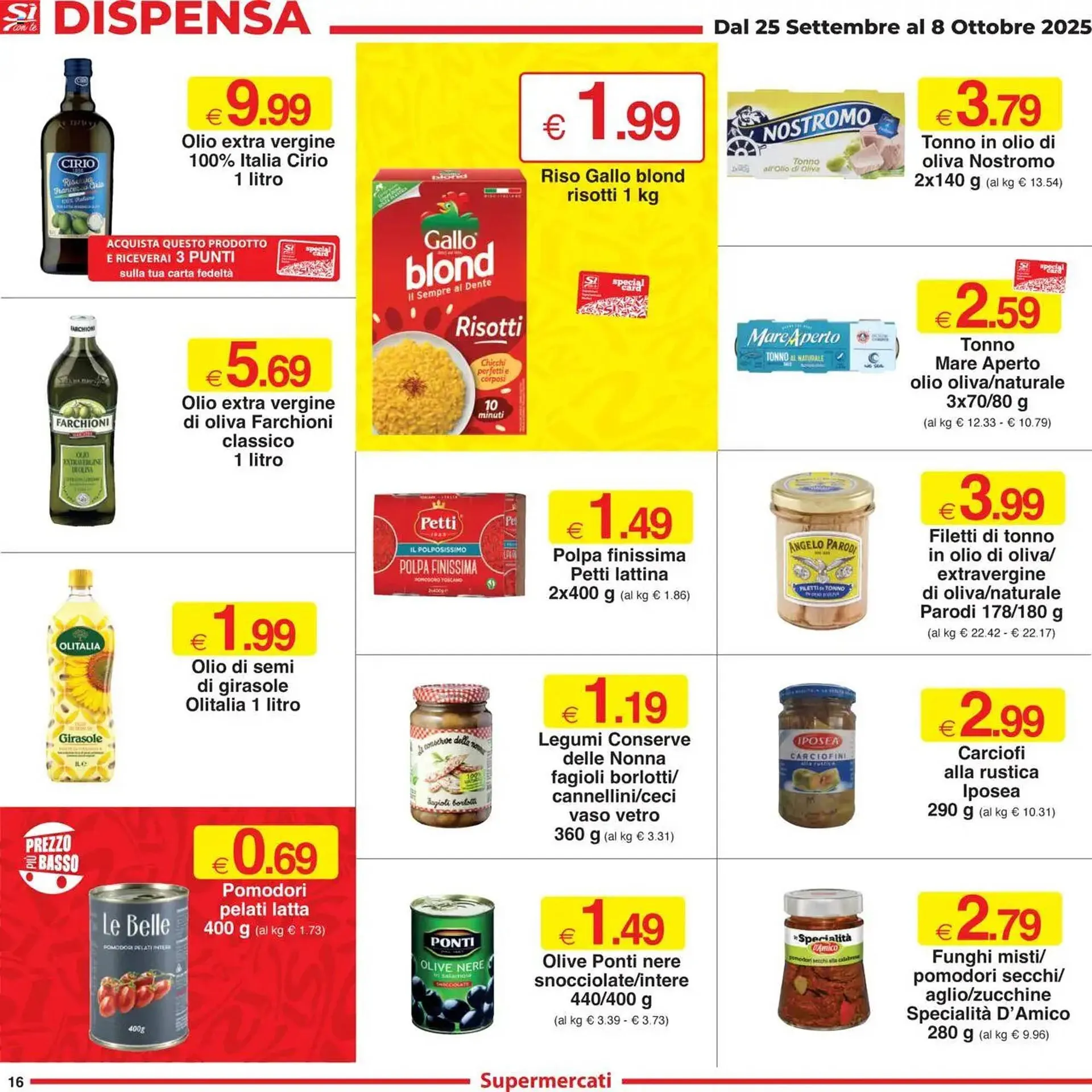 Volantino Sì con te da 25 settembre a 8 ottobre di 2025 - Pagina del volantino 16