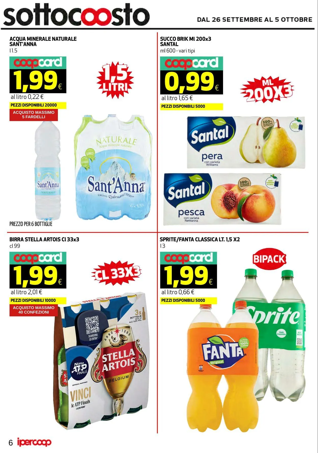 Coop Volantino attuale da 26 settembre a 7 ottobre di 2025 - Pagina del volantino 6