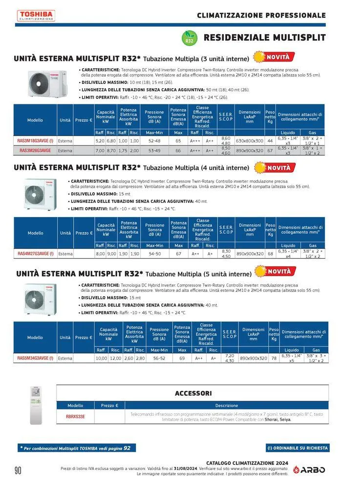Catalogo climatizzazione 2024 da 17 maggio a 31 dicembre di 2024 - Pagina del volantino 90