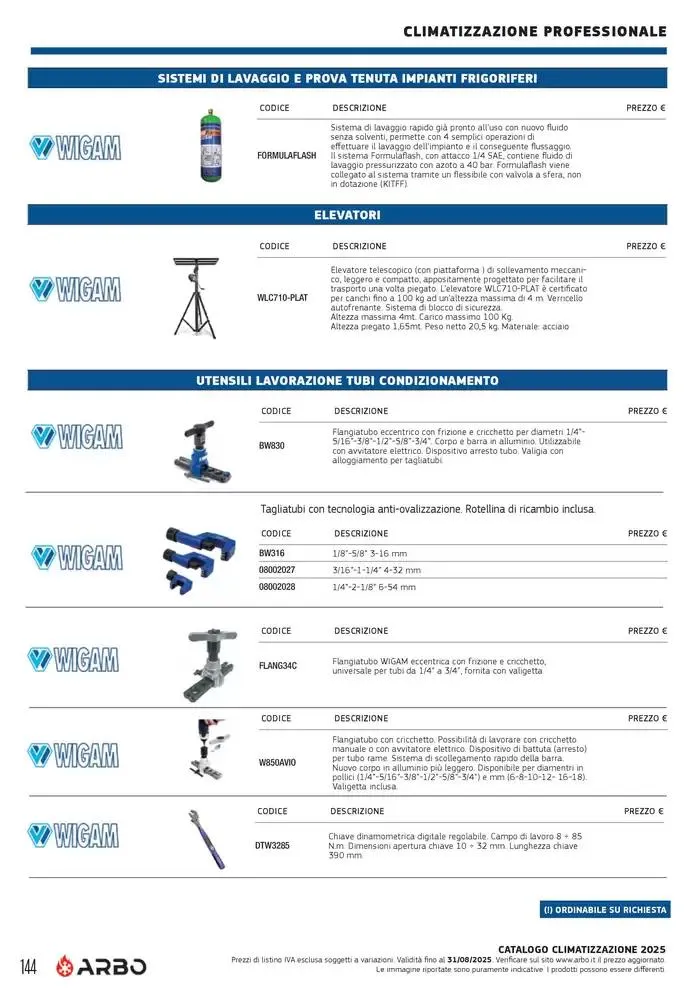 Catalogo Climatizzazione 2025 da 1 gennaio a 31 dicembre di 2025 - Pagina del volantino 134