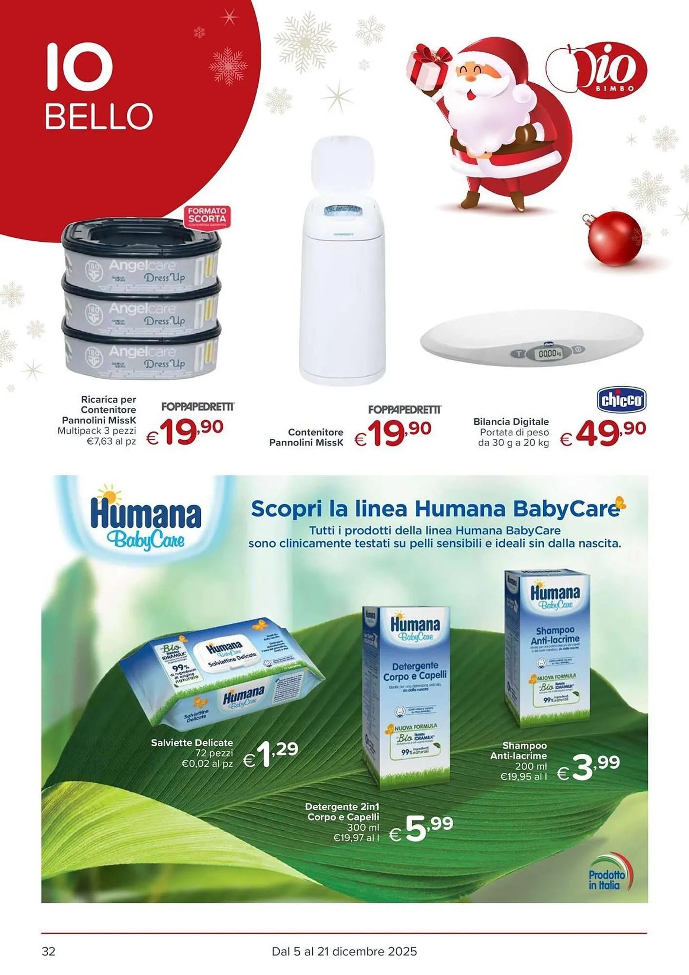 Volantino Io Bimbo da 5 dicembre a 21 dicembre di 2025 - Pagina del volantino 32