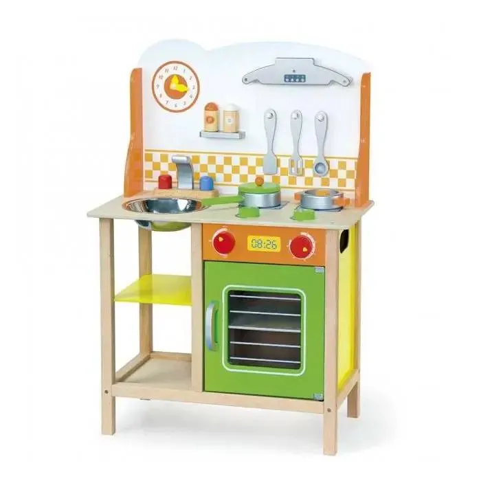 Cucina allegra con accessori