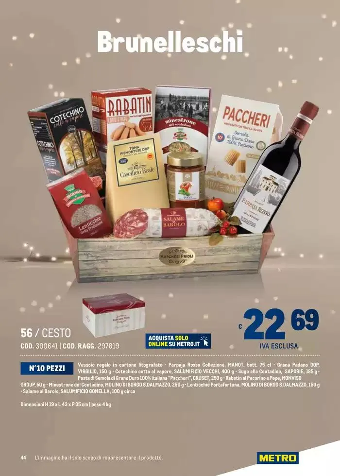 Cesti di Natale Ridotto da 4 novembre a 31 dicembre di 2024 - Pagina del volantino 44