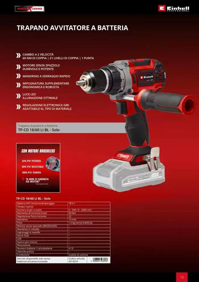 Elettroutensili 2025 da 11 febbraio a 31 dicembre di 2025 - Pagina del volantino 13