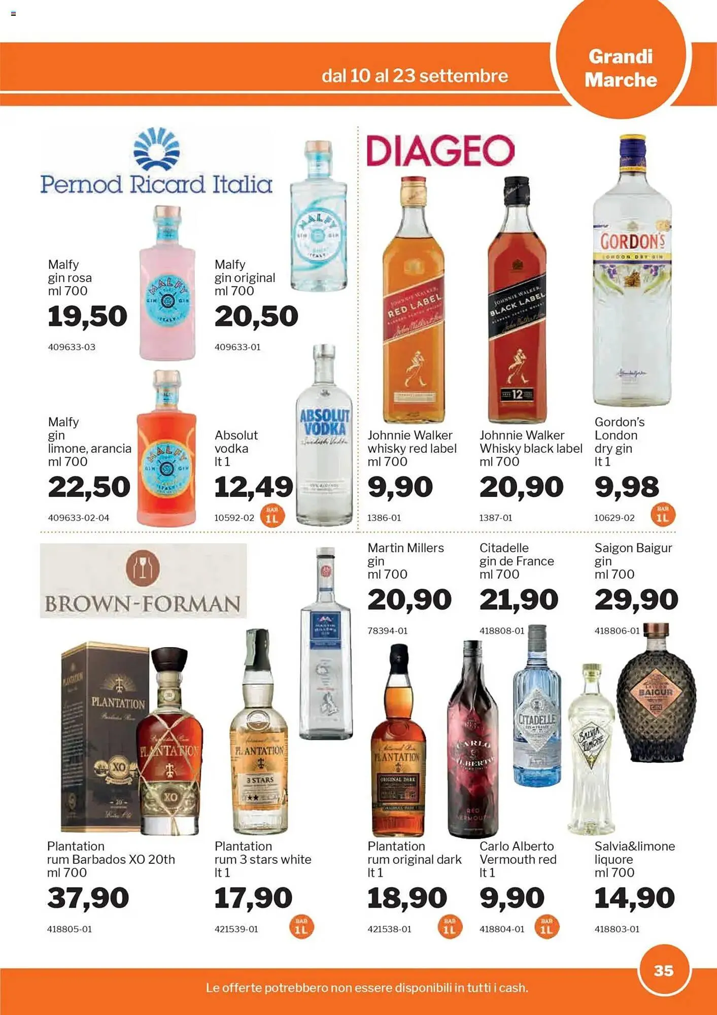 Volantino GrosMarket da 10 settembre a 23 settembre di 2025 - Pagina del volantino 35