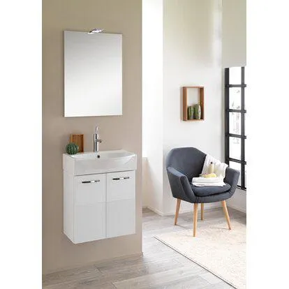 Mobile bagno Compobox mini50 laccato bianco 50x190x40 cm