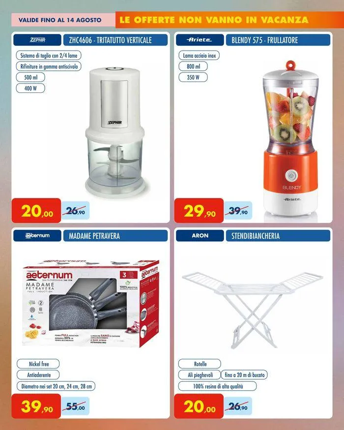 Le offerte non vanno in vacanza da 9 luglio a 14 agosto di 2024 - Pagina del volantino 15