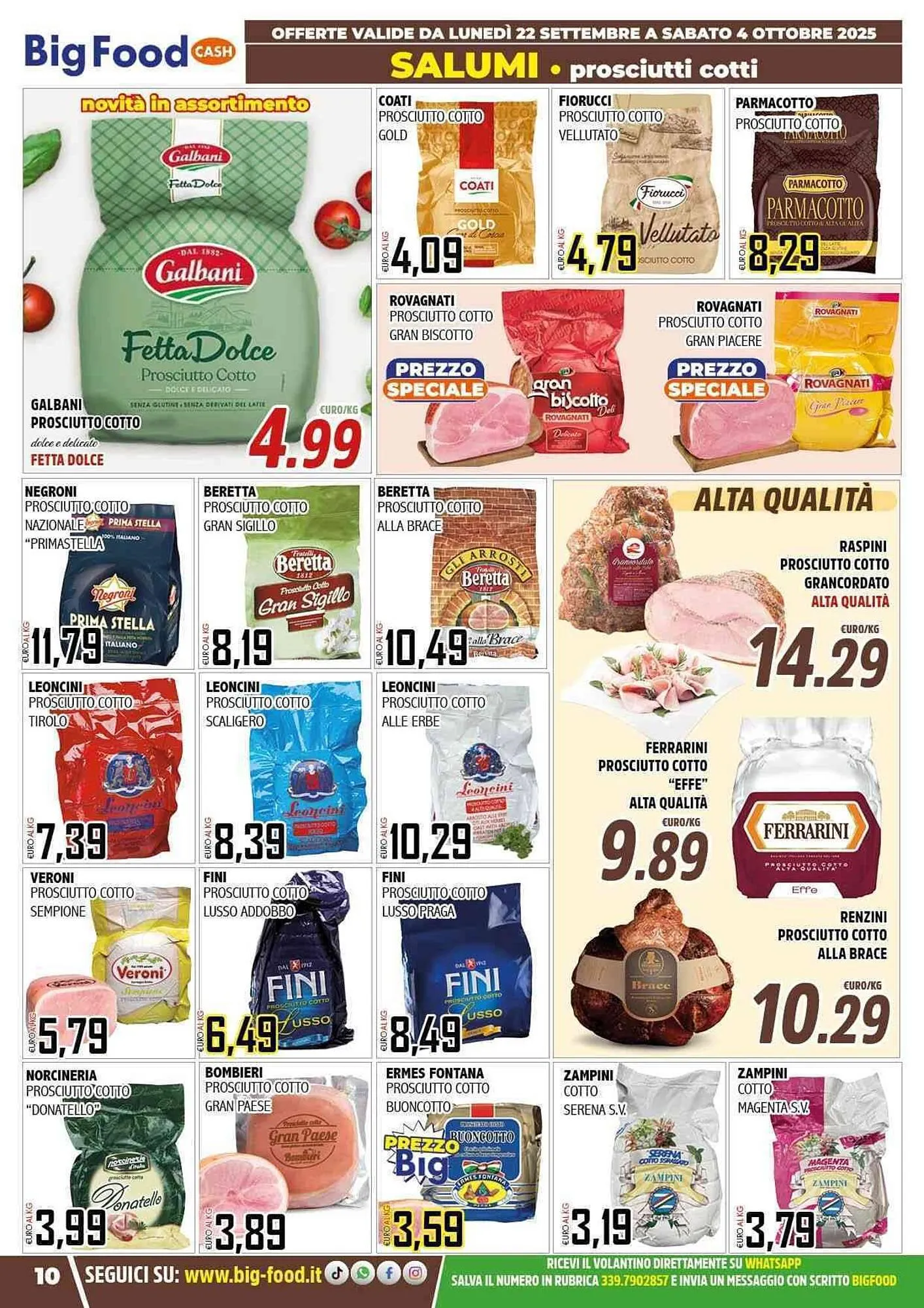 Volantino Big Food da 22 settembre a 4 ottobre di 2025 - Pagina del volantino 10