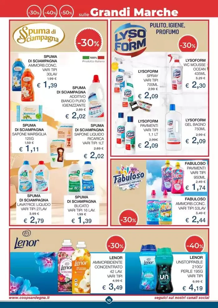 -30% 40% 50% sulle grandi marche da 7 maggio a 17 maggio di 2025 - Pagina del volantino 10