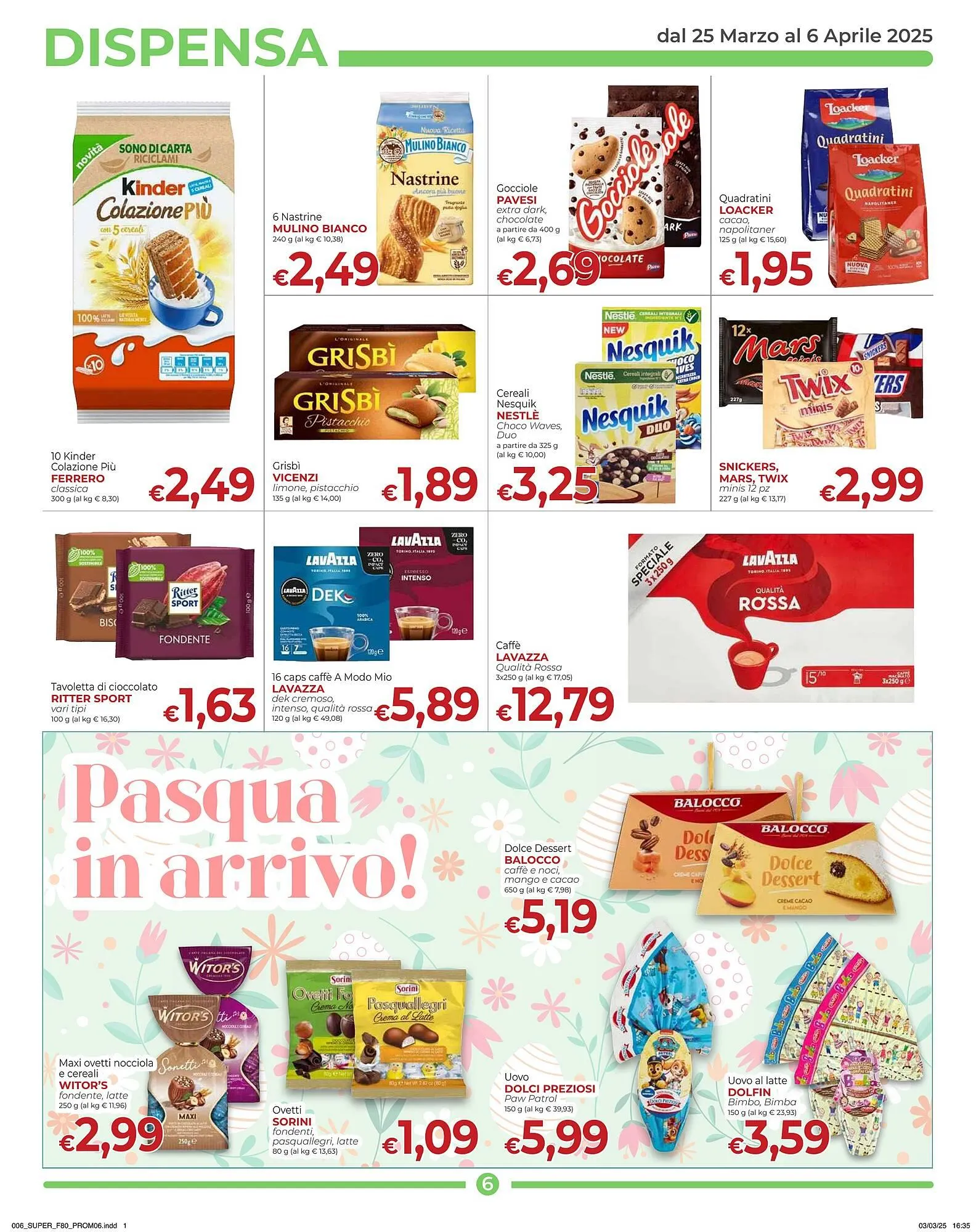 Volantino Supermercati Nonna Isa da 25 marzo a 6 aprile di 2025 - Pagina del volantino 6