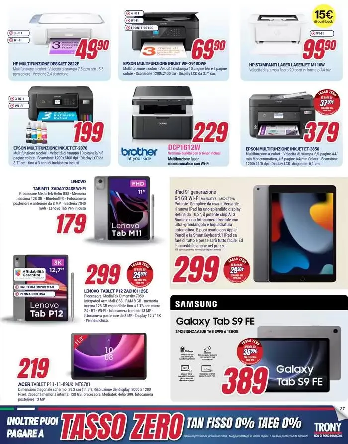 Nuove offerte da Trony! da 16 gennaio a 5 febbraio di 2025 - Pagina del volantino 27