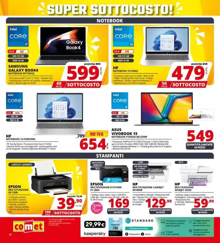 Sottocosto da Comet! da 8 maggio a 21 maggio di 2025 - Pagina del volantino 10