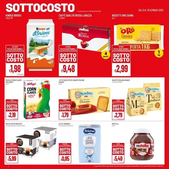 Sottocosto da 9 gennaio a 19 gennaio di 2025 - Pagina del volantino 2