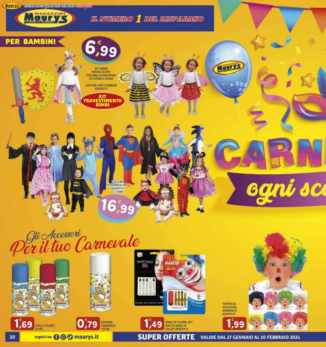 Maury's Volantino attuale da 27 gennaio a 10 febbraio di 2024 - Pagina del volantino 20
