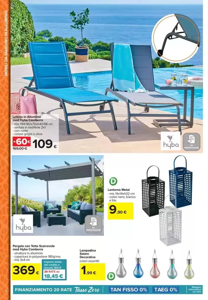 Stile e comfort all'aperto da 1 aprile a 30 aprile di 2025 - Pagina del volantino 8