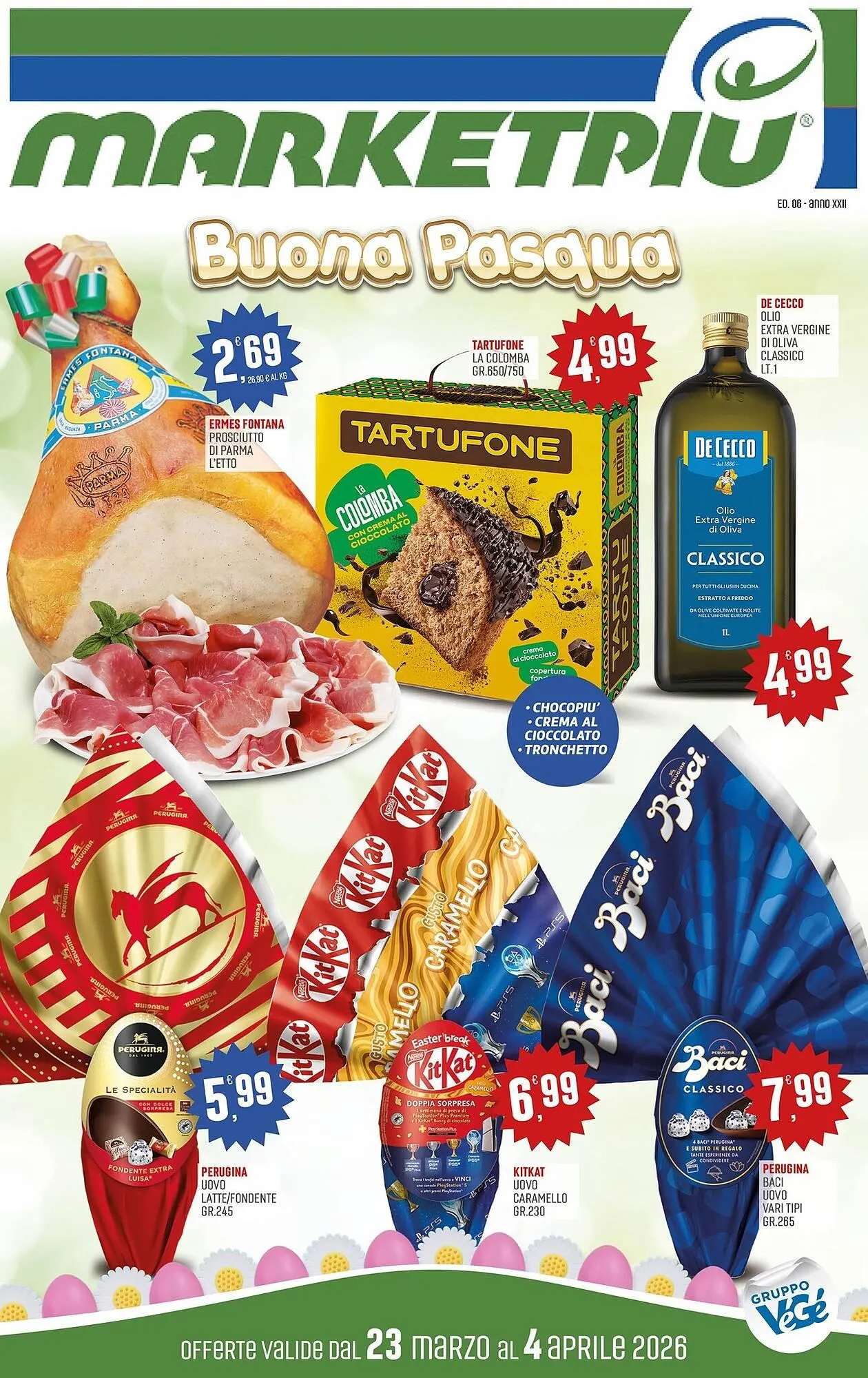 Volantino Marketpiù da 23 marzo a 4 aprile di 2026 - Pagina del volantino 1