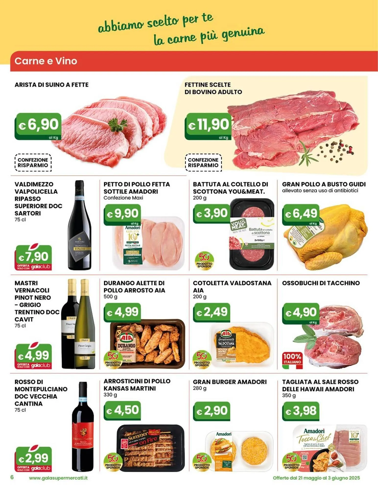 Volantino Gala Supermercati da 21 maggio a 3 giugno di 2025 - Pagina del volantino 6