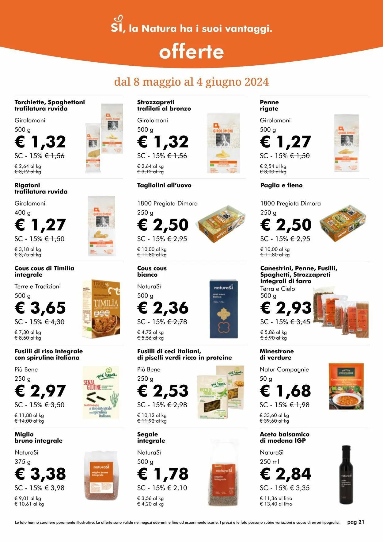 Natura Sì Volantino attuale da 7 maggio a 21 maggio di 2024 - Pagina del volantino 21