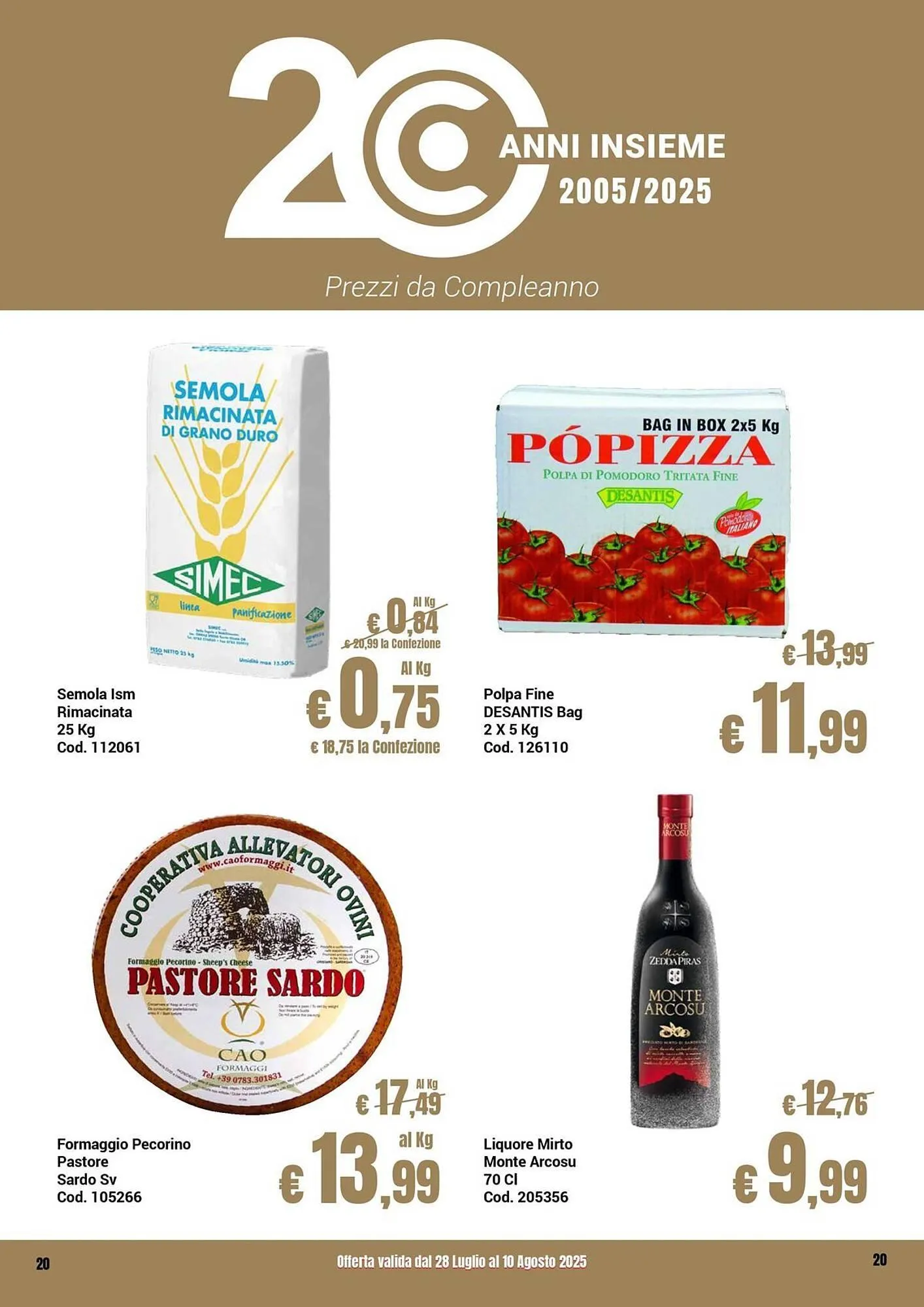 Volantino Centro Cash da 28 luglio a 10 agosto di 2025 - Pagina del volantino 20