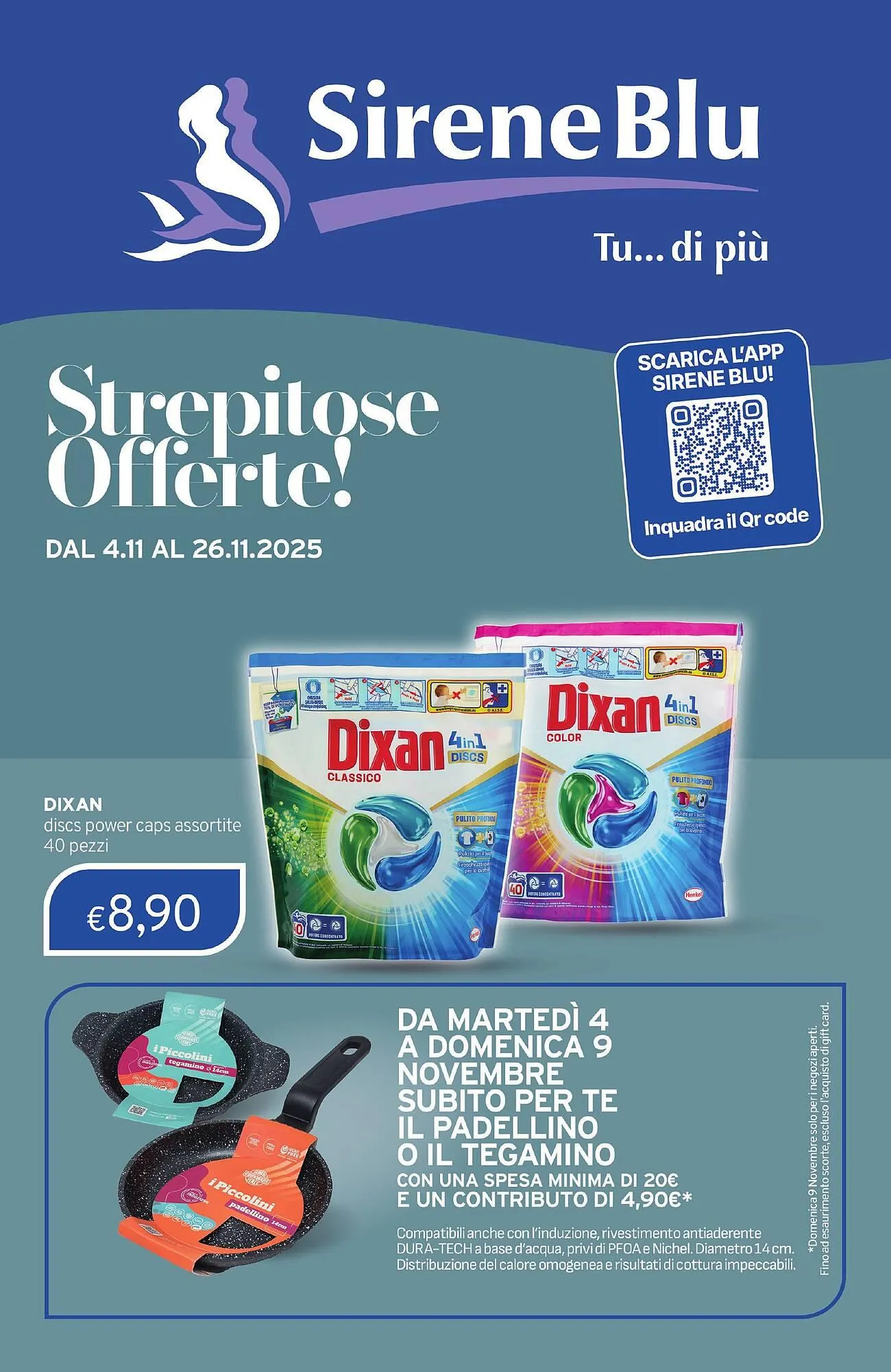 Volantino Sirene Blu da 4 novembre a 26 novembre di 2025 - Pagina del volantino 1
