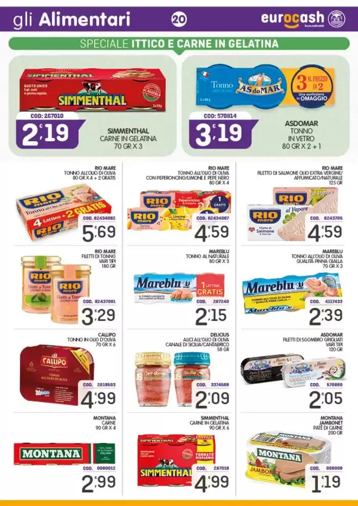 Offerte valide 2 al 19 gennaio  da 3 gennaio a 19 gennaio di 2025 - Pagina del volantino 20