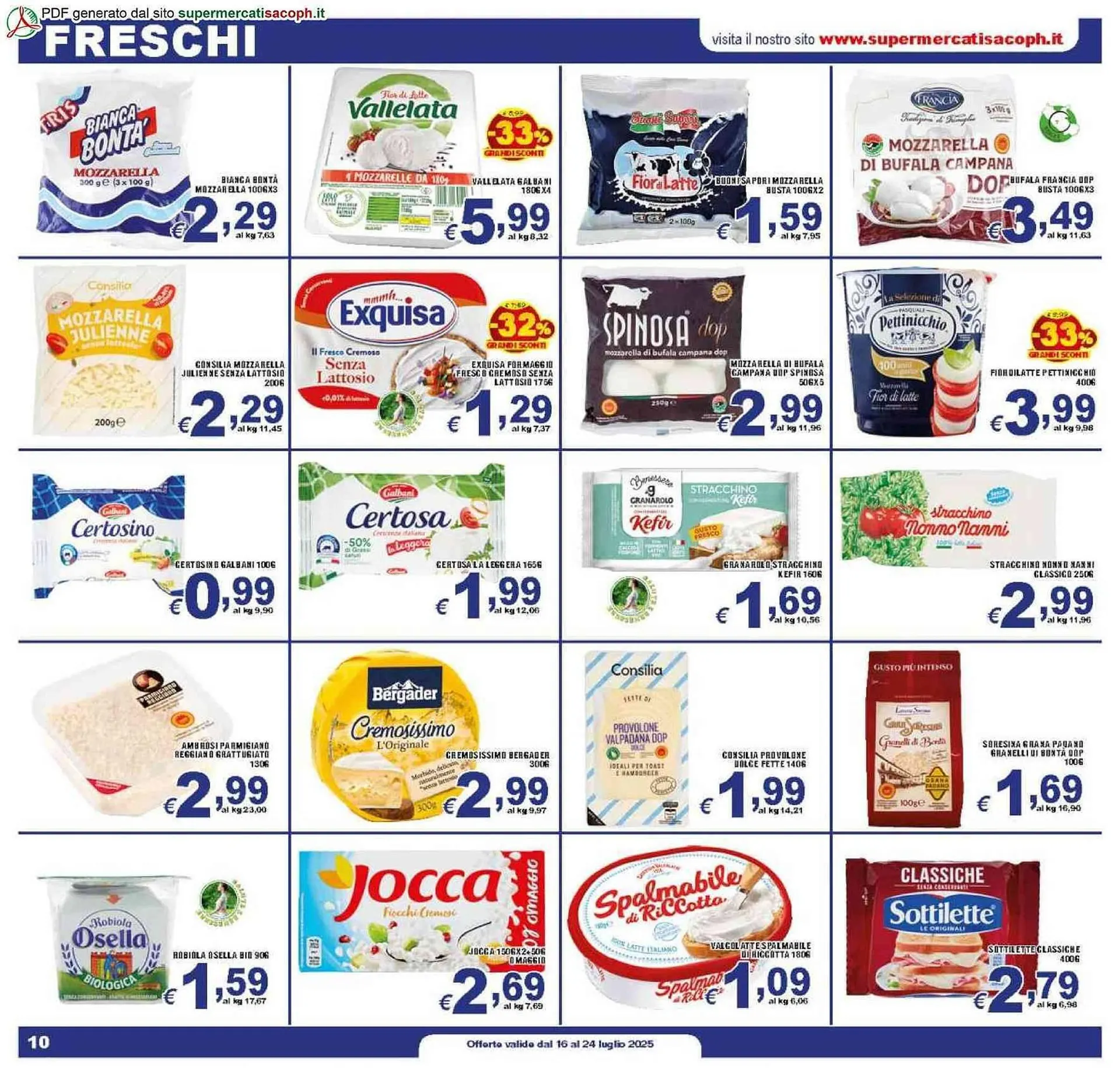 Volantino Sacoph da 16 luglio a 24 luglio di 2025 - Pagina del volantino 10