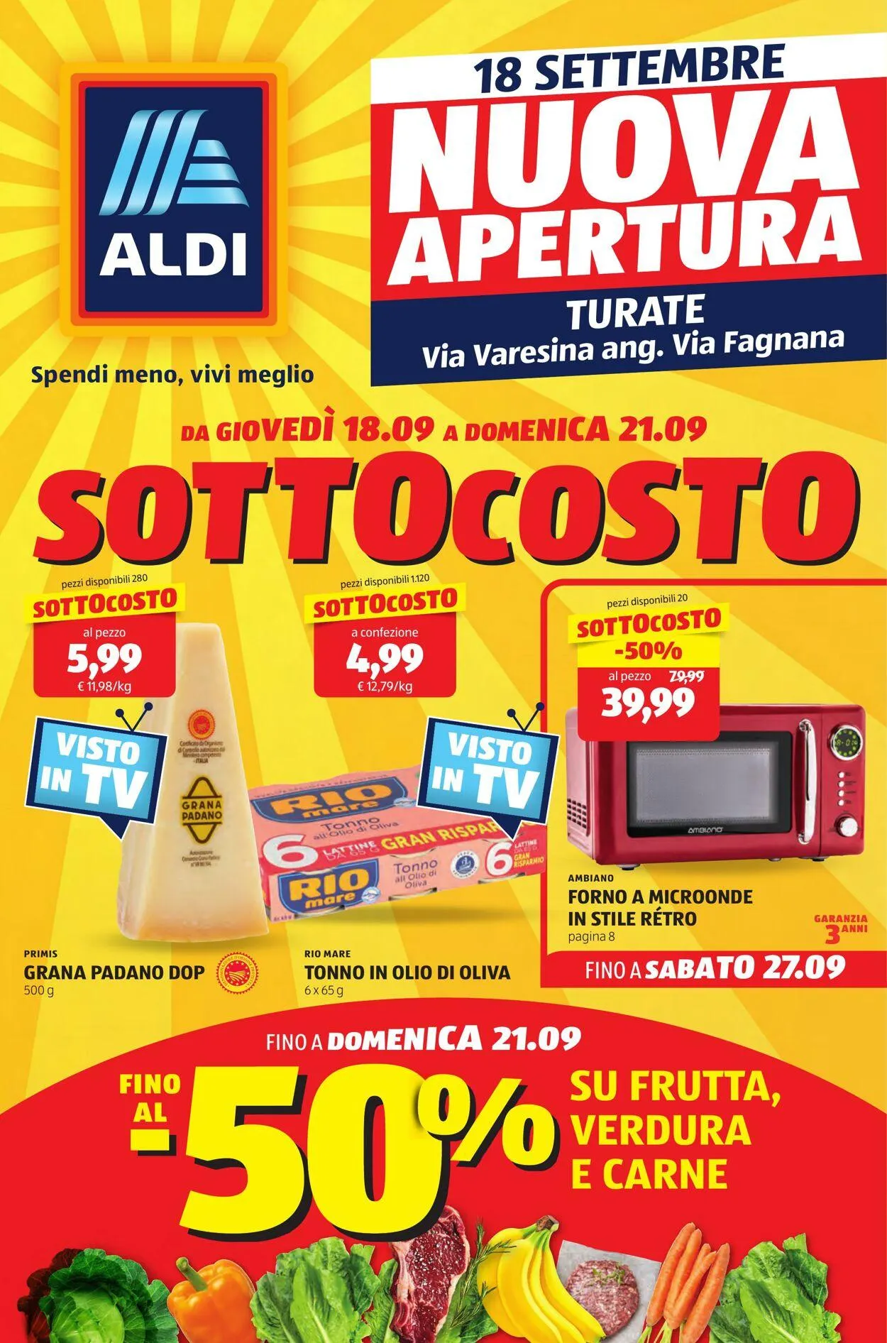 Aldi Volantino attuale da 14 settembre a 28 settembre di 2025 - Pagina del volantino 1