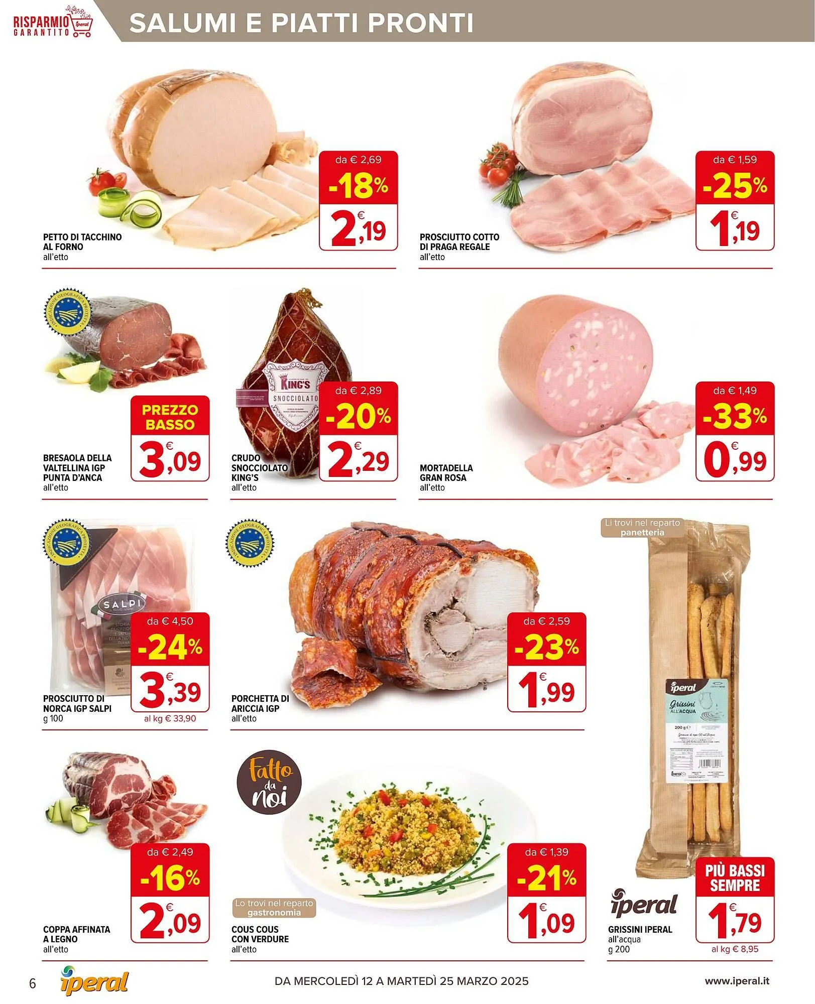 Volantino Iperal da 12 marzo a 25 marzo di 2025 - Pagina del volantino 6