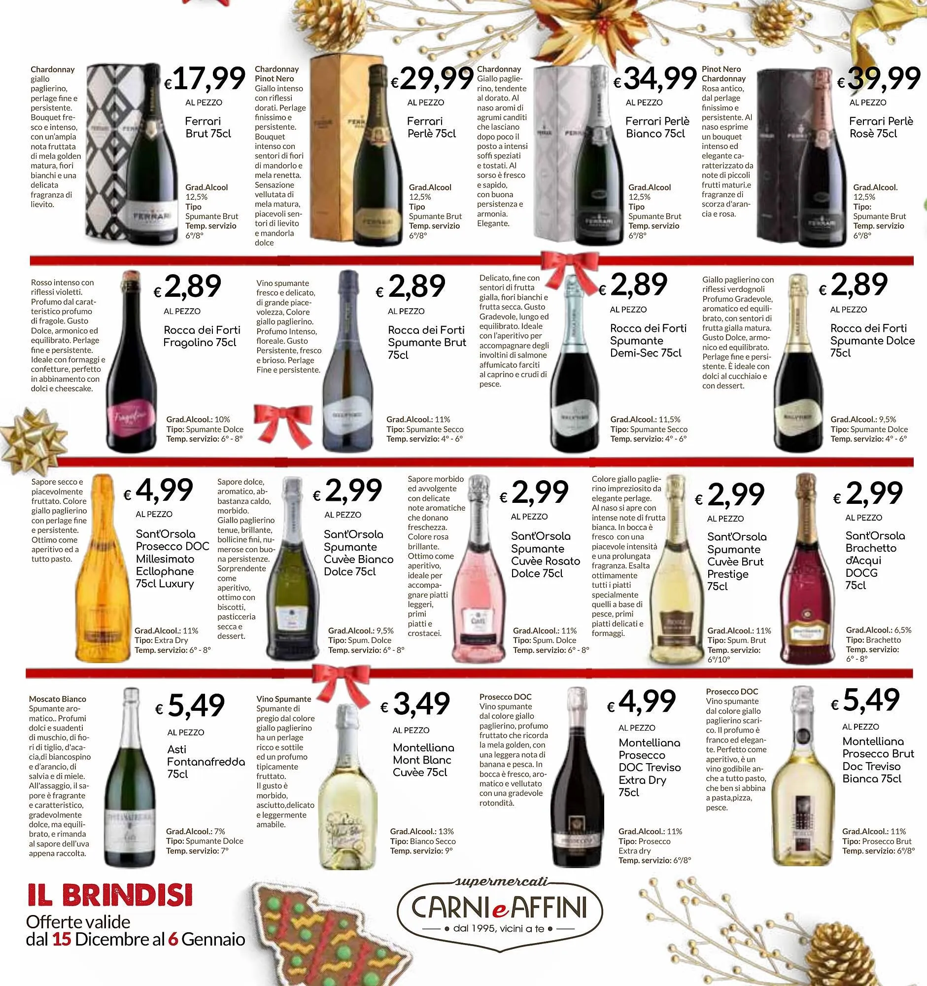 Volantino Carni e Affini Supermercati da 15 dicembre a 6 gennaio di 2024 - Pagina del volantino 16