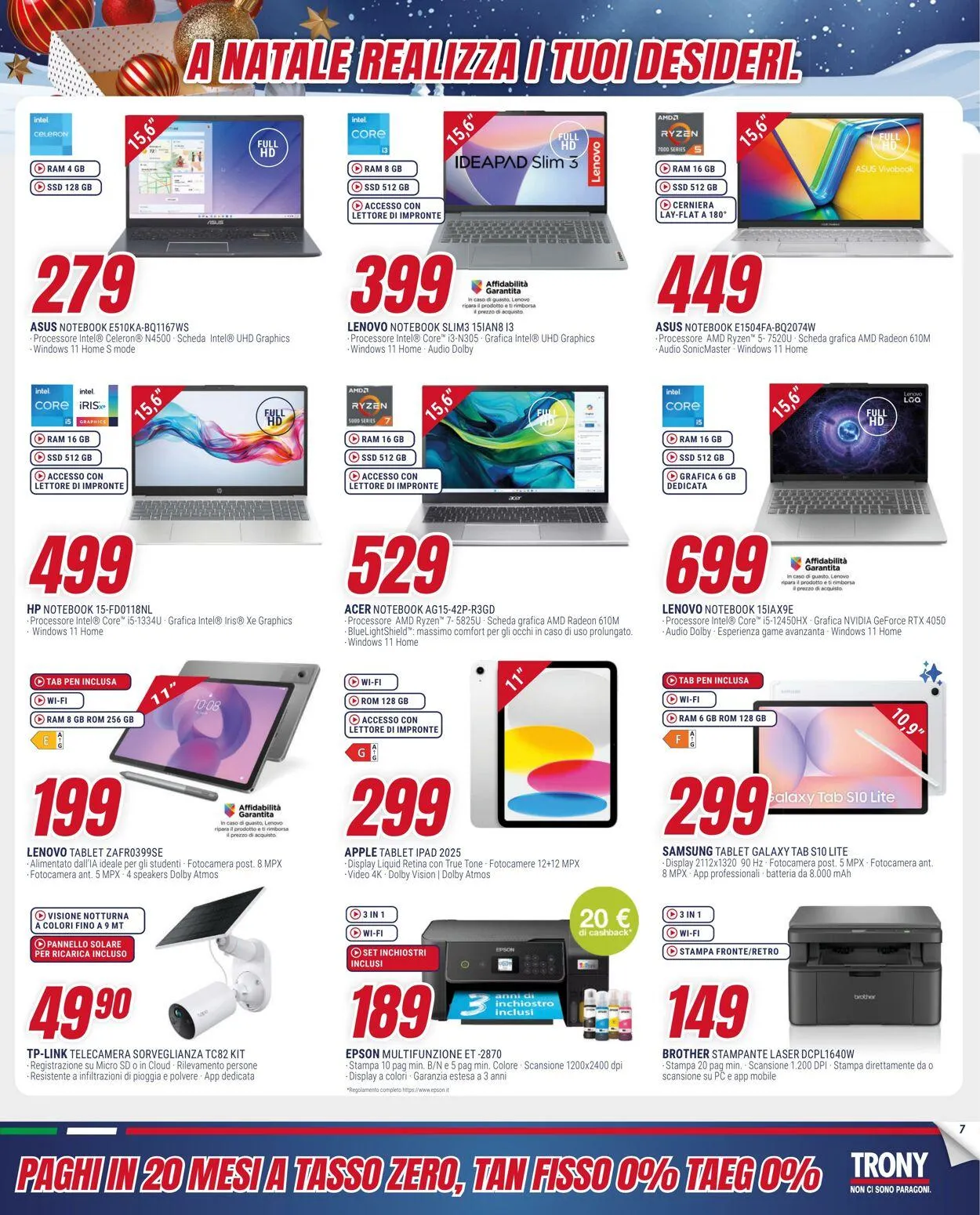 Trony Volantino attuale da 4 dicembre a 24 dicembre di 2025 - Pagina del volantino 7