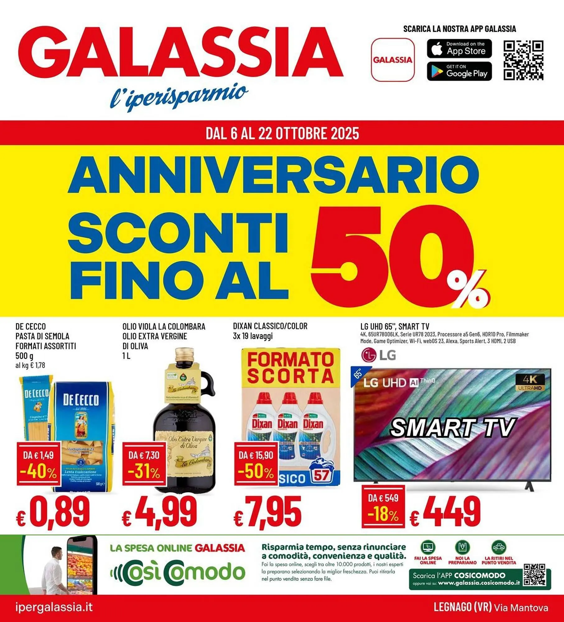 Volantino Galassia da 6 ottobre a 22 ottobre di 2025 - Pagina del volantino 1